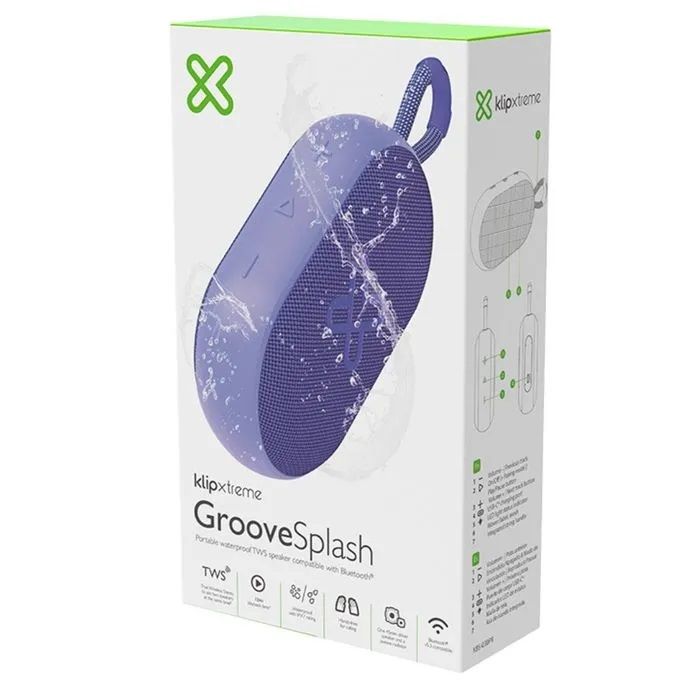 Parlante Bluetooth Resistente Al Agua Portátil GrooveSplash 6W Bluetooth 5.3