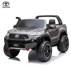 TOYOTA - Carro a Batería Hilux para Niños -RUGGED X- Gris