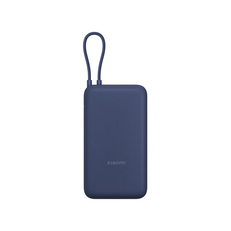 33W Power Bank 20000mAh Integrated Cable Blue GL