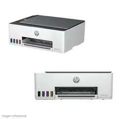 HP - Impresora Multifuncional Smart Tank 580 Tinta Color Imprime Escanea Copia WiFi Bluetooth USB