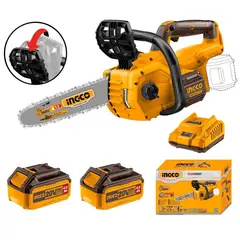 INGCO - Motosierra Inalámbrica CGSLI201286 12″ 20V BL + Kit