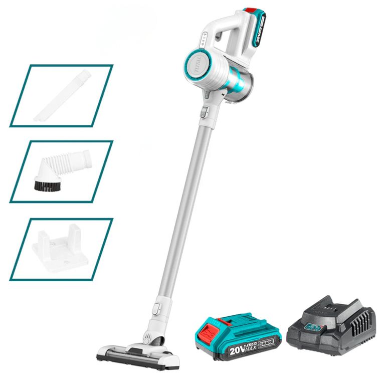 ASPIRADORA INALAMBRICA 20V, BATERIA Y CARGADOR TVLI2006