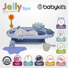 BABY KITS - Tina Bañera plegable Jelly Spa Celeste - Ver. 2025