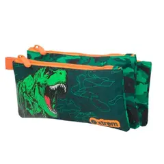 XTREM - Cartuchera modelo dinosaurio 3 compartimientos niñO