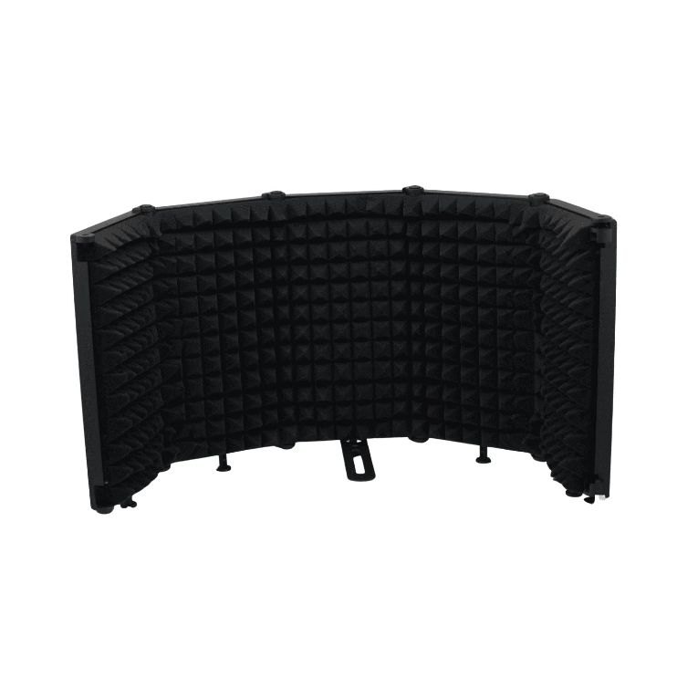 Kit Cabina de Protección Acústica con 5 Paneles Plegables + Filtro Antipop Para Micrófono KIT-W-5