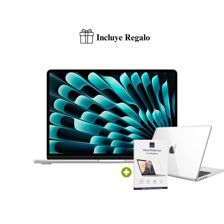 Nueva MacBook Air M5 13” 16GB RAM + 512GB Teclado Ingles - Silver 2026 + Regalo