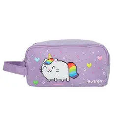XTREM - Cartuchera modelo gato unicornio 3 compartimientos niña