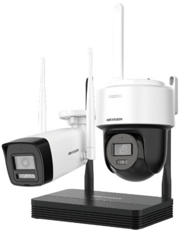 EASYLINK KIT WIFI 4MP CON NVS + CAMARA PT TURRET EXTERIOR + CAMARA BULLET