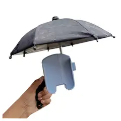 SEISA - Soporte De Celular para Motocicleta con Sombrilla para Proteger de la Lluvia