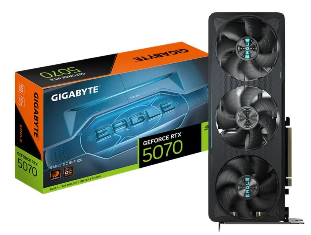TARJETA DE VIDEO RTX 5070 EAGLE ( GV-N507EAGLE OC 12GD ) 12GB - GDDR7 - X3 FAN