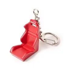 JET - LLAVERO DE BUTACA BRIDE DE ZINC ROJO MODELO DEPORTIVO