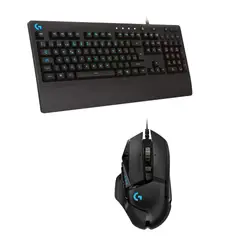 LOGITECH - Combo G502 Hero Gaming +Teclado G213 Prodigy RGB Negro