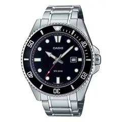 CASIO - Reloj MDV-107D-1A1 Hombre Acero Plateado