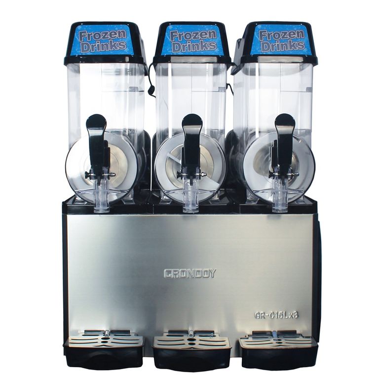 Máquina Cremoladera Comercial 3 Tolvas 45 L Compresor EMBRACO