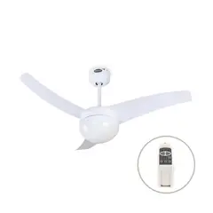 ORANGE - Ventilador de Techo 3 Aspas Gris con Control Remoto