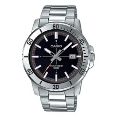 CASIO - Reloj MTP-VD01D-1E2V Hombre Acero Plateado