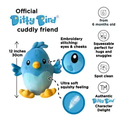 DITTY BIRD - Peluche 30cm