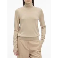 CALVIN KLEIN - SWEATER MERINO WOOL ROLL-NECK SWEATER