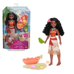 MATTEL - Muñeca Disney Princess Moana con Tortuga Bebé