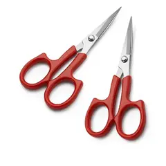 GENERICO - Tijera Recta Marca PIN Para Bordados Costura por 2 Unidades Rojo