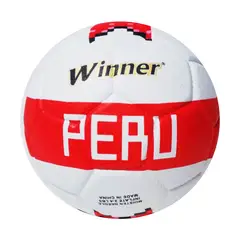 WINNER - PELOTA PARA BALONMANO HANDBOL TALLA 2 PU ROJO BLANCO