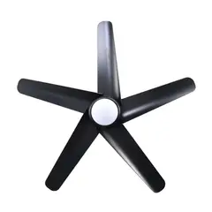 ORANGE - Ventilador de Techo LED Berlín 5 Aspas Negro con Control Remoto