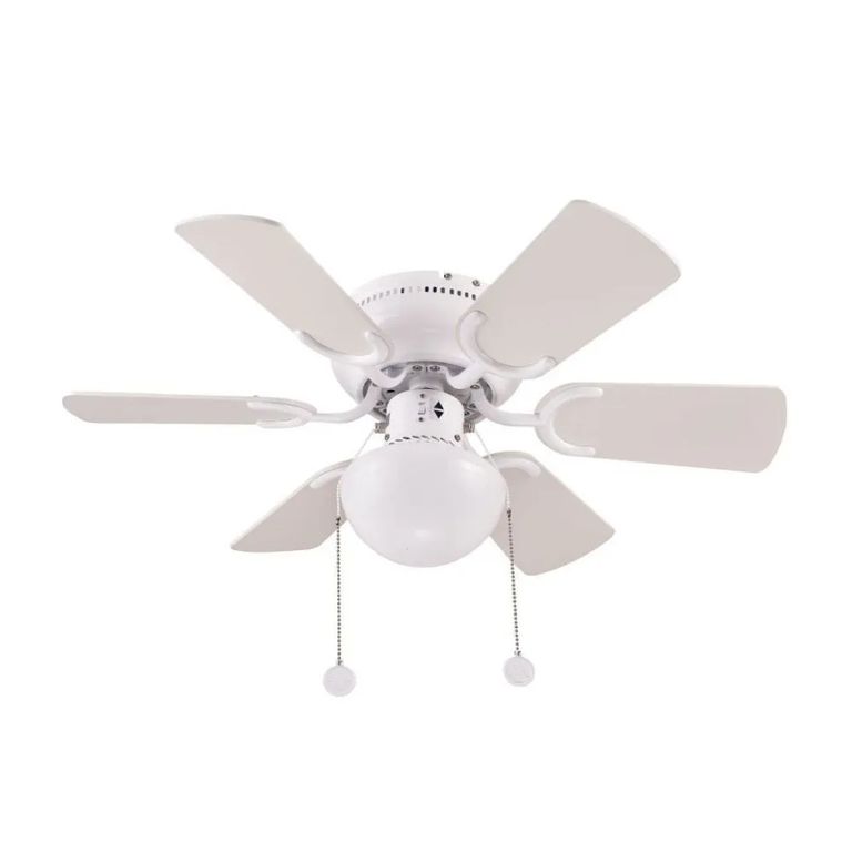 Ventilador de Techo Atenas 30" 6 Aspas 1 Luz Blanco