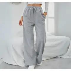 PEACE AND LOVE - Jogger Mujer Recto Plomo Melange