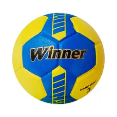 WINNER - PELOTA PARA BALONMANO HANDBALL TALLA 3 PU AZUL AMARILLO