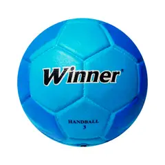 WINNER - PELOTA PARA BALONMANO HANDBALL TALLA 3 PU CELESTE AZUL
