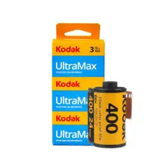 KODAK - PACK X 3 ROLLO FOTOGRAFICO ULTRAMAX 400 DE 35 MM 36 EXP