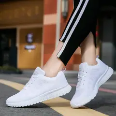 GENERICO - ZAPATILLAS BLANCAS ULTRALIGERAS COLEGIO RUNNING GYM ESCOLAR TRANSPIRABLE NIÑOS GENIEKA