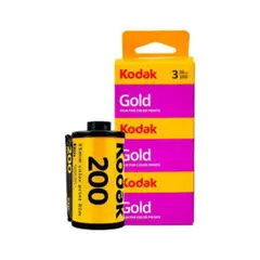KODAK - PACK X 3 ROLLO FOTOGRAFICO GOLD 200 DE 35 MM 36 EXP