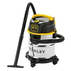 STANLEY - ASPIRADORA DE POLVO Y LIQUIDO 19 LITROS T ANQUE DE ACERO INOXIDABLE