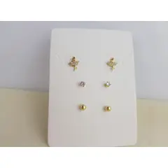 GENERICO - TRIPACK DE ARETES MIXTOS