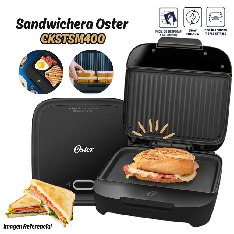 Sandwichera Compacta con Platos Hondos CKSTSM400