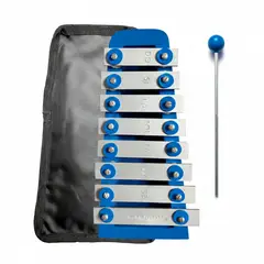 VENTURI - Xilófono Diatónico de 1 Octava color Azul con Funda