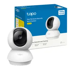 TP LINK - Cámara de Seguridad TP-Link Tapo C200C WiFi Interior Full HD 1080p Pan Tilt Visión Nocturna
