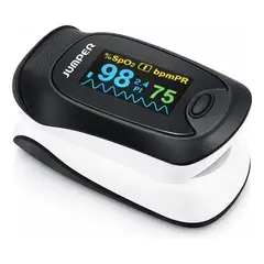 JUMPER - Oximetro De Pulso Pantalla A Color Con Indicador Pi Negroblanco