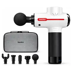 GENERICO - Pistola Masajeadora Pistola De Percusion Profesional Beoka Blanco