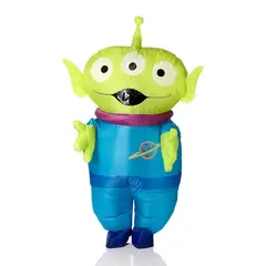 GENERICO - Disfraz Inflable de Alien Toy Story Tres Ojos para Halloween y Cosplay