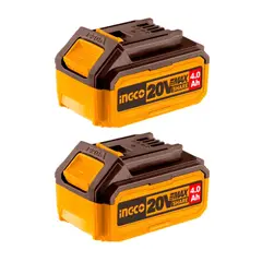 INGCO - Set 2 Baterias De Litio 4,0ah 20v Multiherramientas