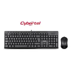 GENERICO - Kit Hamilton Teclado Para Computadora + Mouse Alámbrico Negro