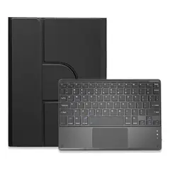 GENERICO - Funda para Galaxy Samsung Tab S10 Lite Negro con soporte magnético desmontable y Teclado Bluetooth