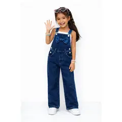 DANUS - Overol pantalon moño denim niña