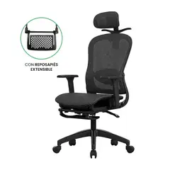 JOTA STORE - Silla de Oficina Ergonómica Evox Advance E7-BR Negro con Reposapiés