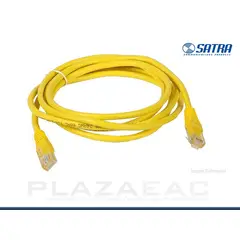 SATRA - PATCH CORD CAT.5E AMARILLO 2 METROS