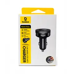 BASEUS - Transmisor Fm Mp3 Bluetooth 5.0 Cargador Auto 2 Usb