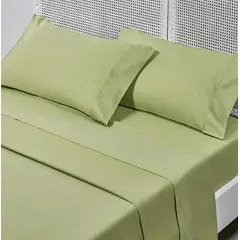 ISATEX HOME - Juego de Sábanas Verde 144 Hilos