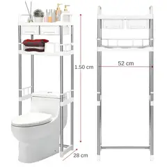 GENERICO - ESTANTE ORGANIZADOR DE BAÑO 3 NIVEL+CAJONERAS